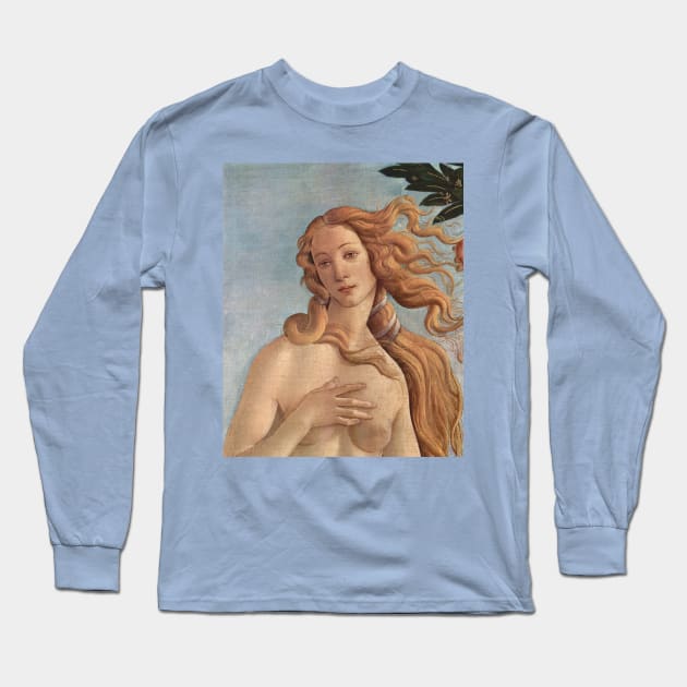 Birth of Venus by Sandro Botticelli Long Sleeve T-Shirt by MasterpieceCafe